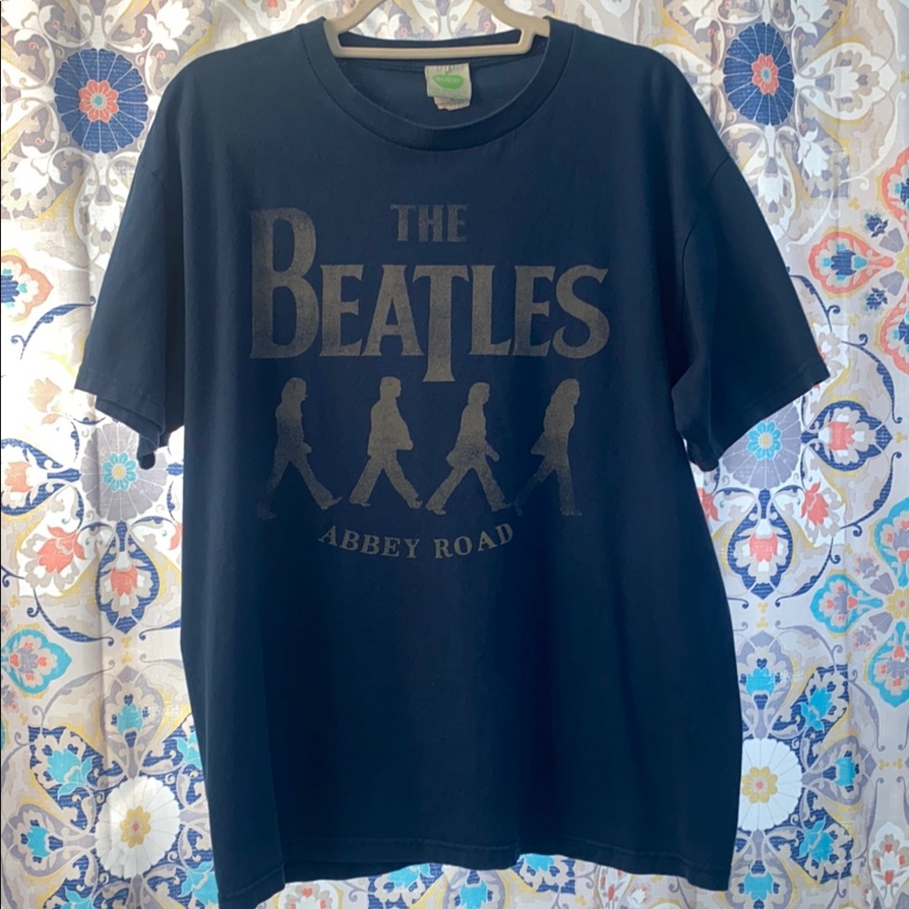 Vintage 2005 The Beatles Abbey Road T Shirt Apple Corps Ltd Size Small Blue - Picture 5 of 5